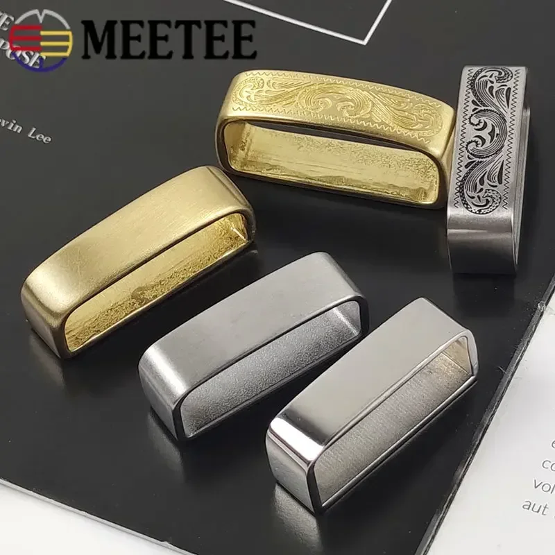 Men Shoes Jeans - 2Pcs 35-40mm Stainless Steel Belts Buckle