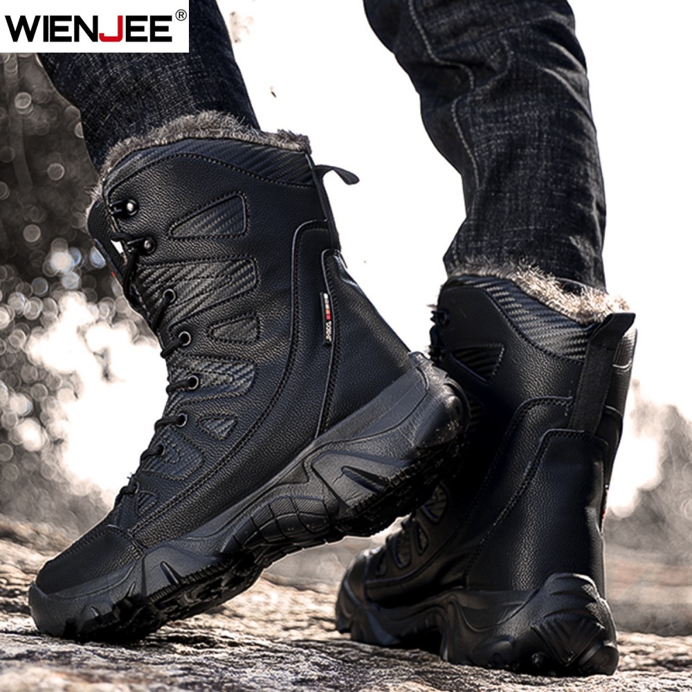 Winter Waterproof Men Boots Pl - đánh giá và giá Men Shoes On Sale