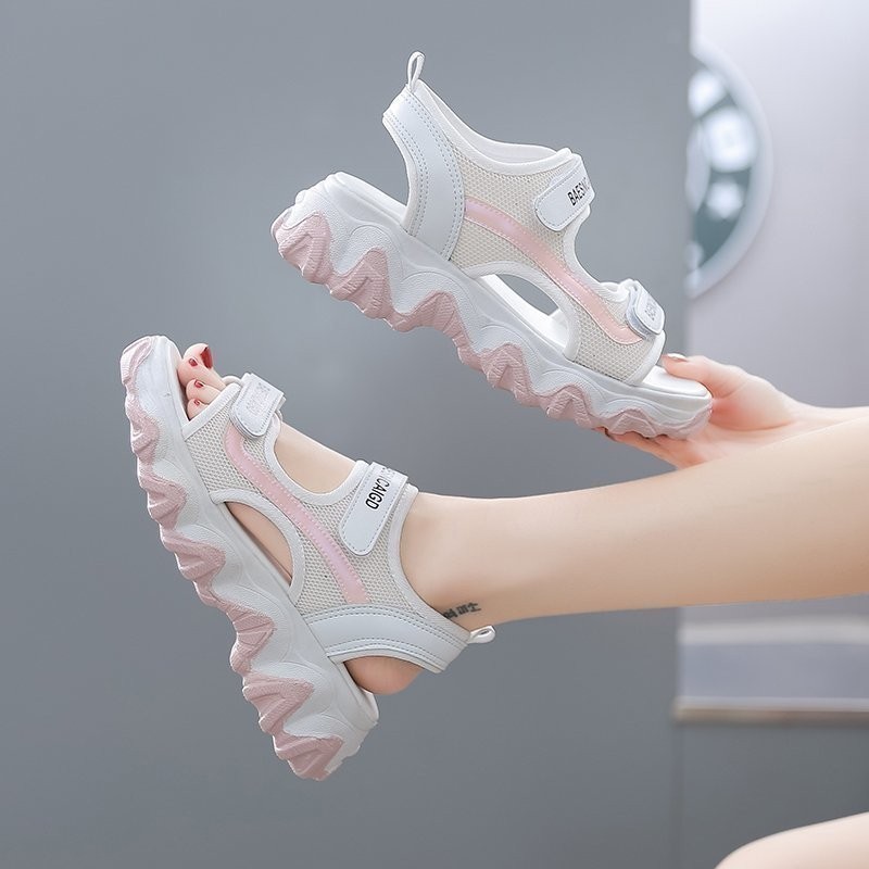 2026 Summer Women's Korean-Sty - đánh giá và giá Velcro Strap Sandal