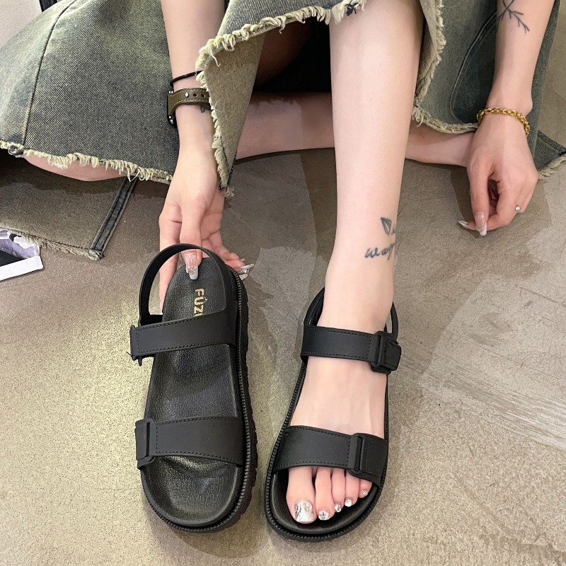 Summer Women's Sandals - Korea - đánh giá và giá Velcro Strap Sandal