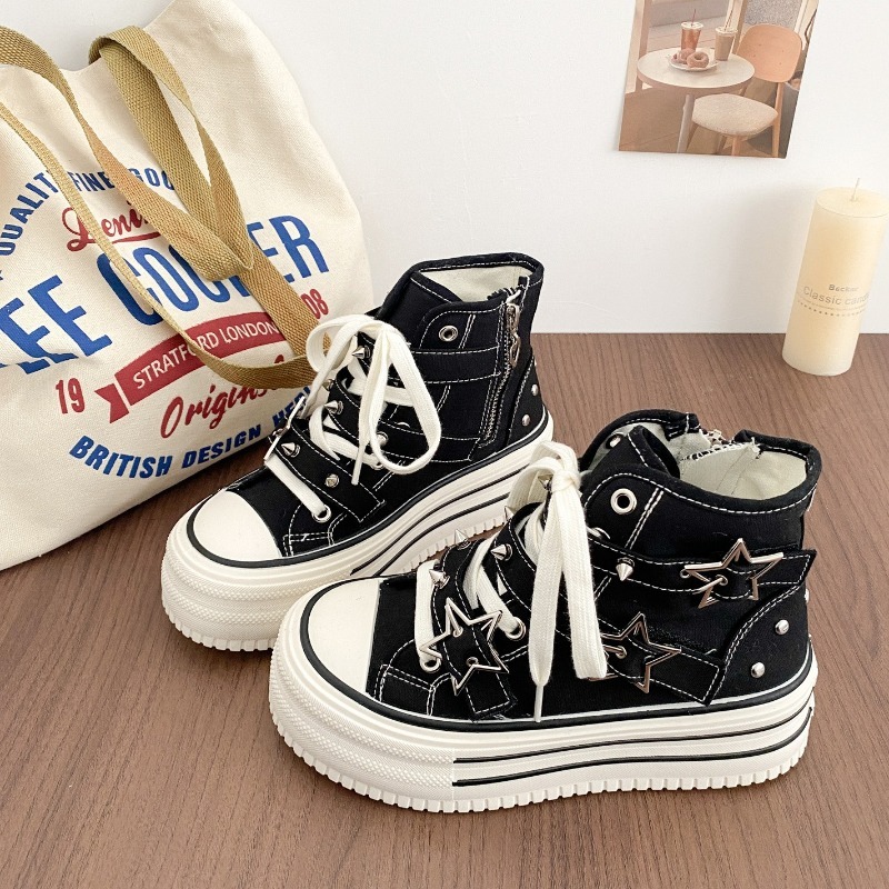 Women's Shoes New Korean Versi - đánh giá và giá Canvas Sneaker High
