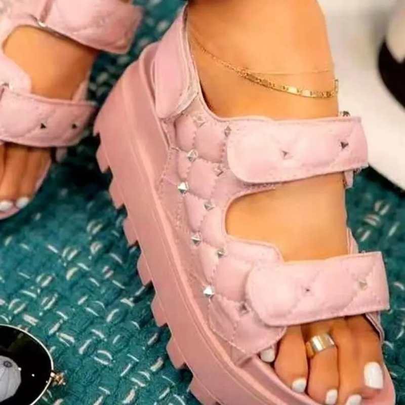 2024 Summer Thick Sole Sandals - đánh giá và giá Velcro Strap Sandal