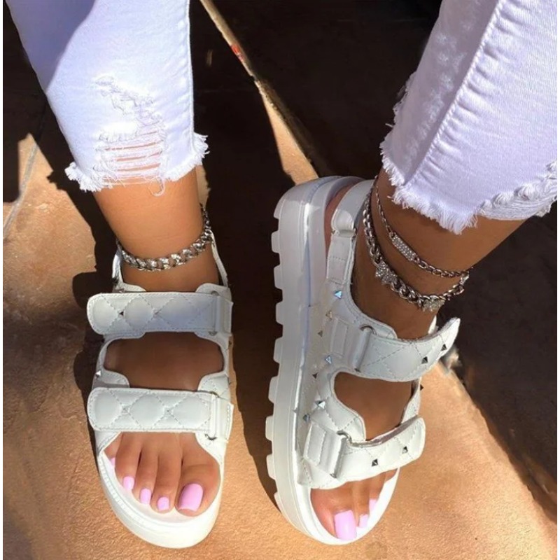 2024 Summer Thick Sole Sandals - đánh giá và giá Velcro Strap Sandal