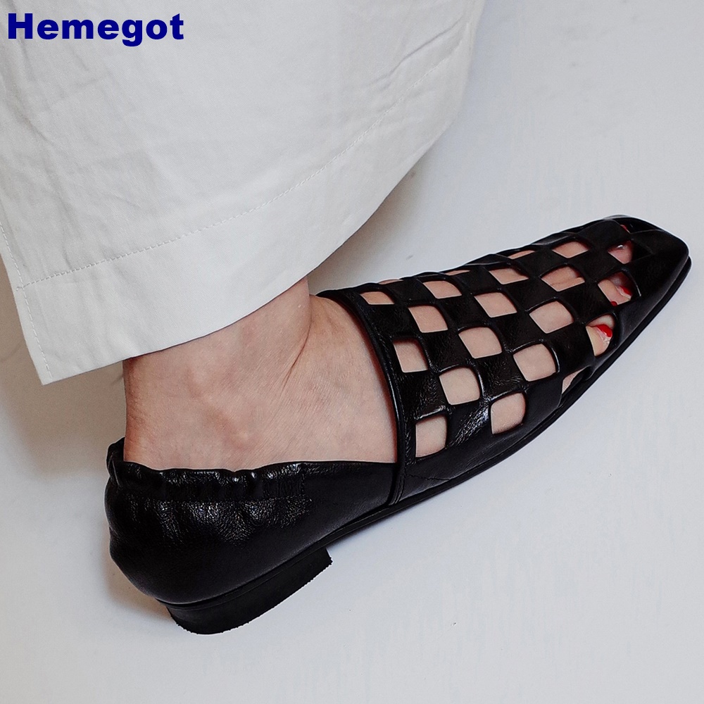 Women Black Caged Flat Sandals - đánh giá và giá Men'S Shoes Slip On