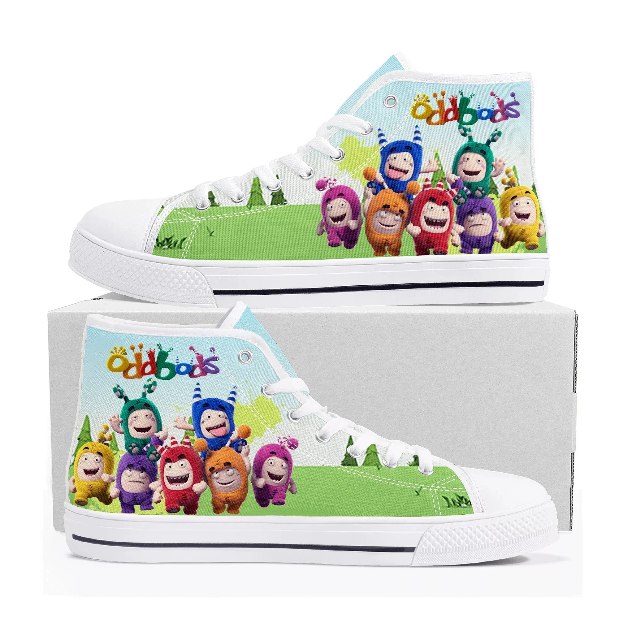 Oddbods High Top Sneakers Mens - đánh giá và giá Men Shoes Singapore