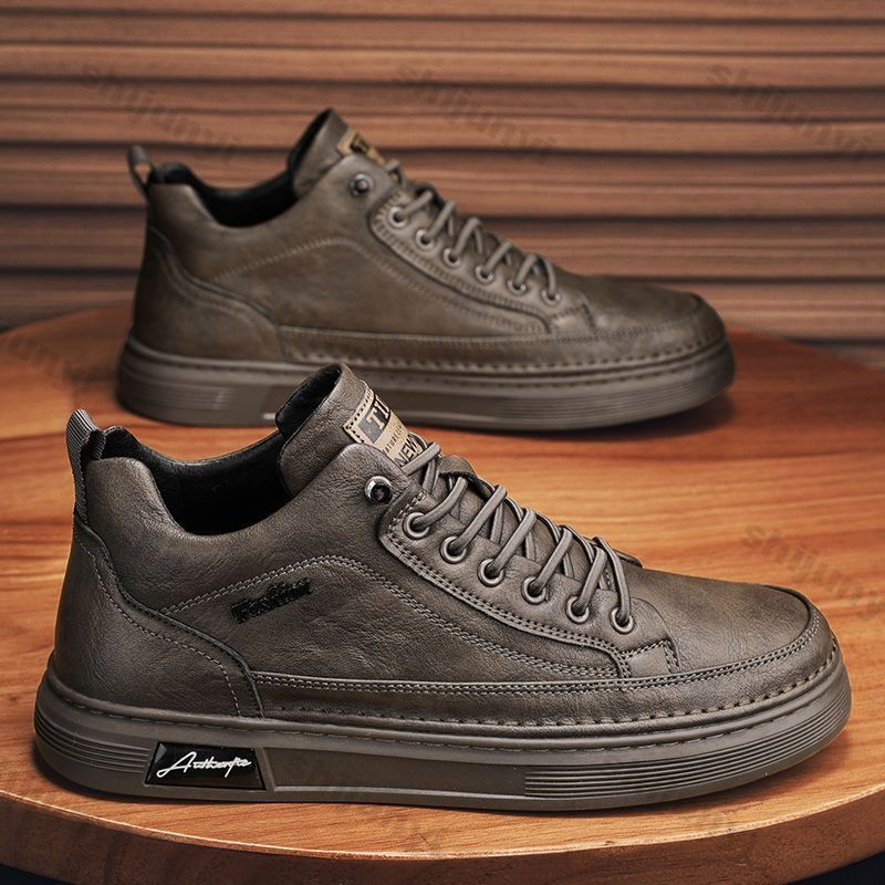 Men Ankle Boots Black PU Leath - đánh giá và giá Men'S Shoes For Work