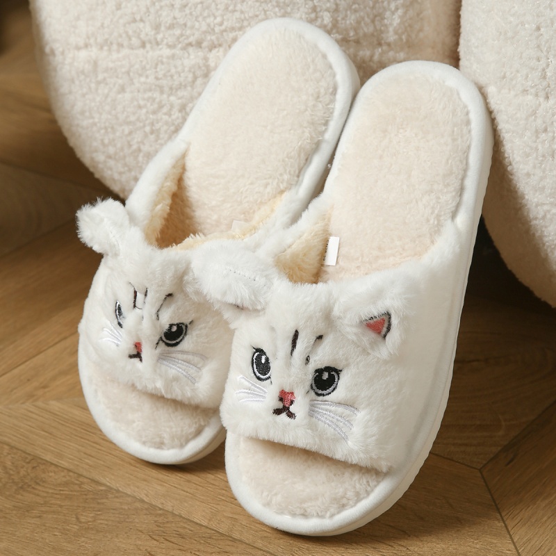 Cute Cat Plush Flip Flops For  - đánh giá và giá Men Shoes On Sale