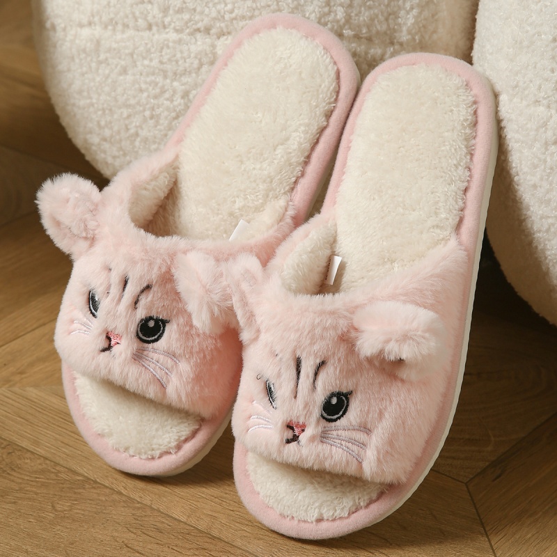 Cute Cat Plush Flip Flops For  - đánh giá và giá Men Shoes On Sale
