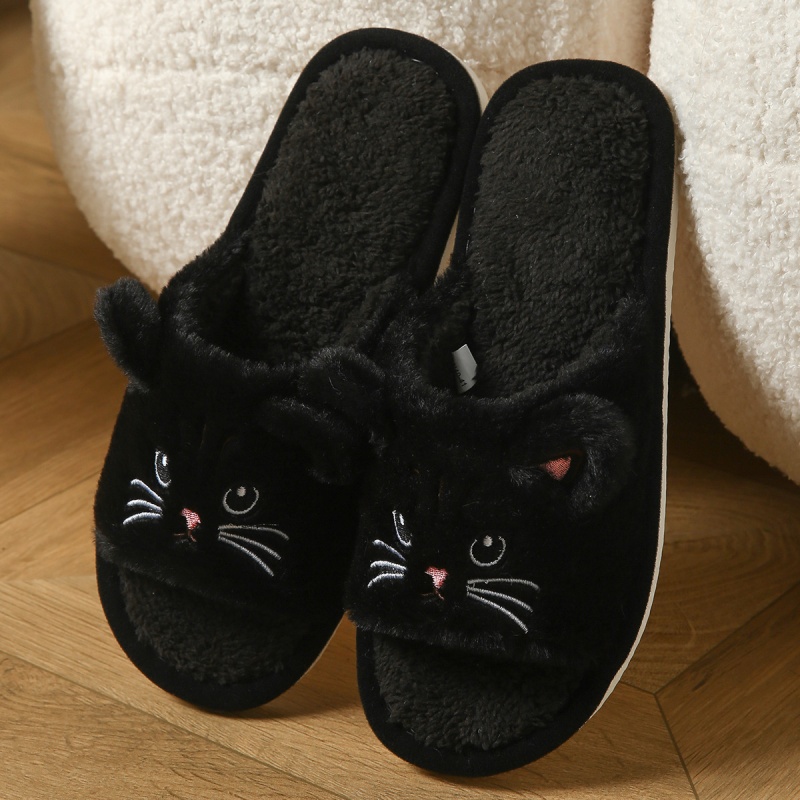 Cute Cat Plush Flip Flops For  - đánh giá và giá Men Shoes On Sale