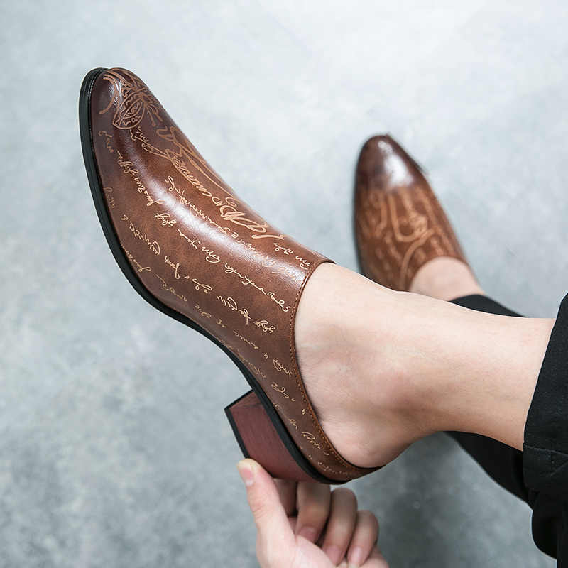 Men Brown Leather Mules Slippe - đánh giá và giá Men'S Shoes In Style