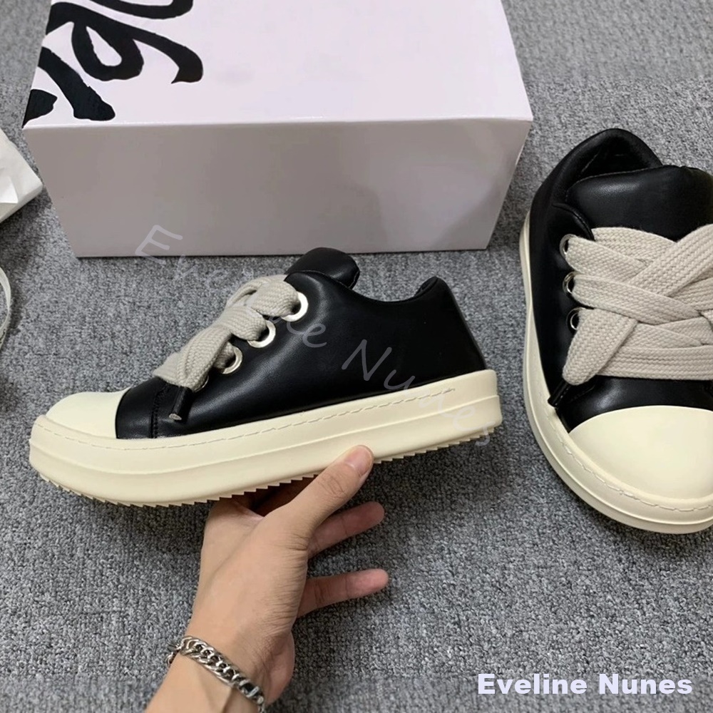 Unisex Black Leather Platform  - đánh giá và giá Canvas Sneaker High