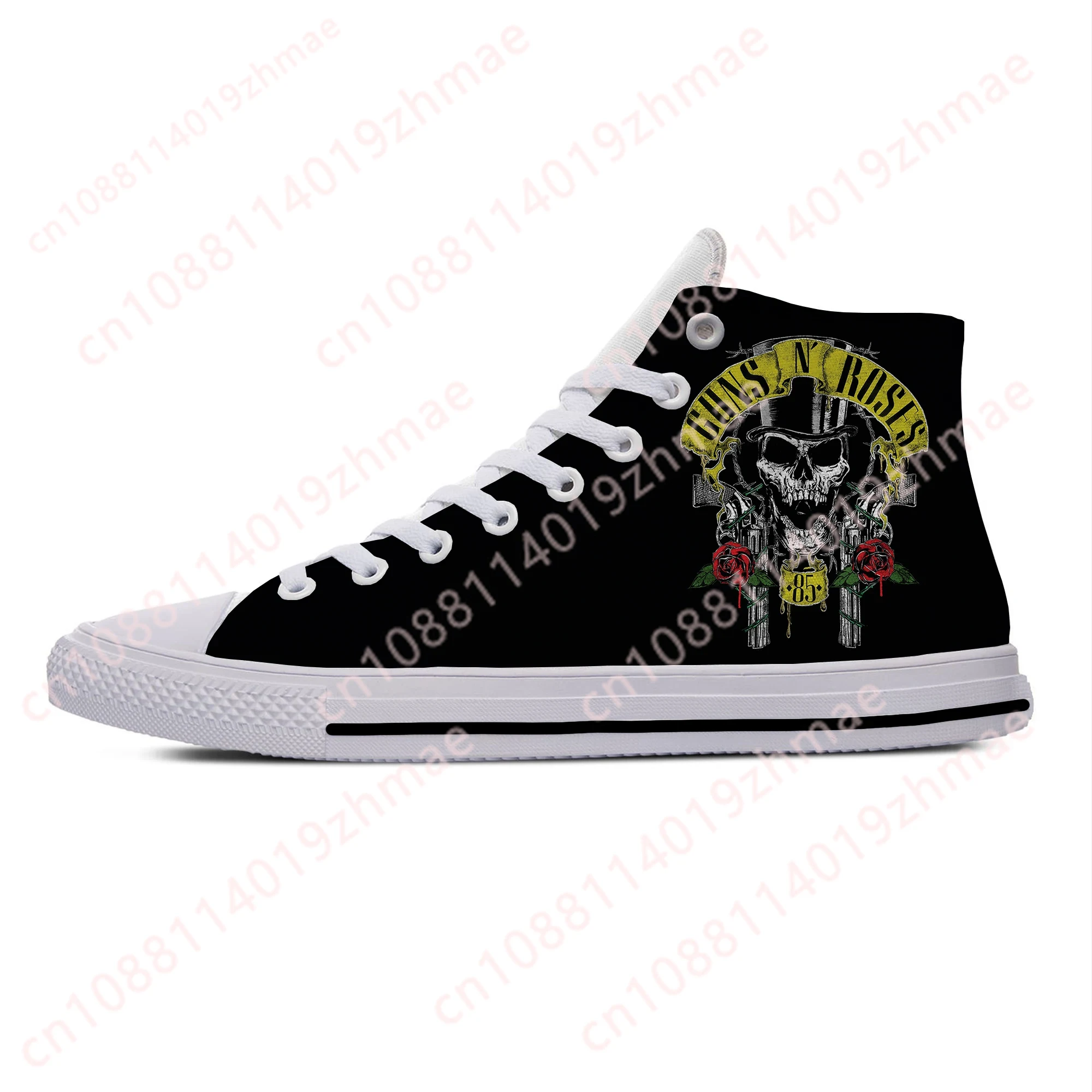 Hot 3D Guns N Rose Heavy Metal - đánh giá và giá Canvas Sneaker High