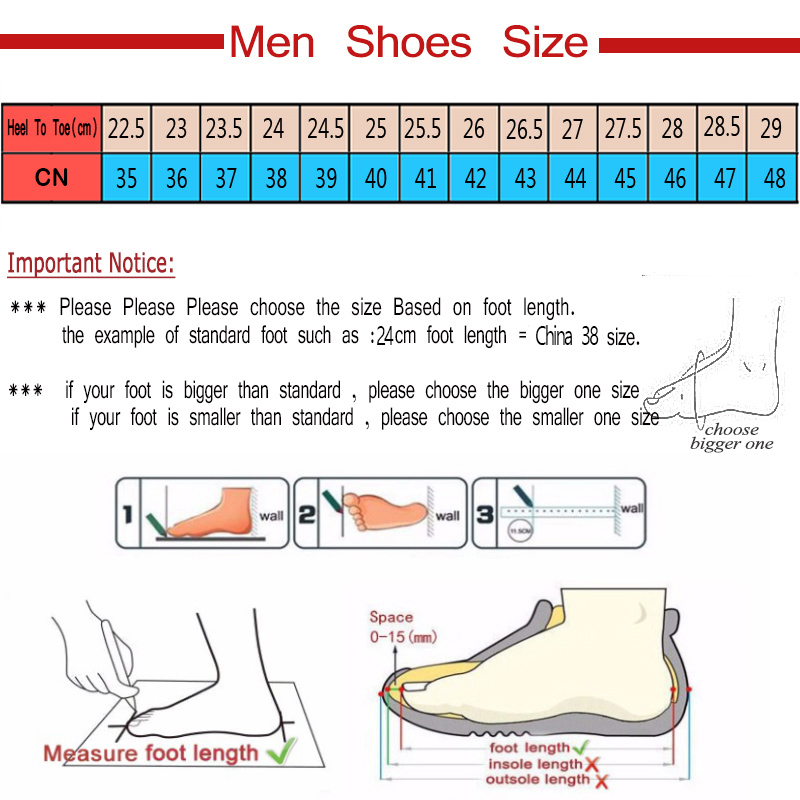 Men Sneakers Summer Leisure Be - đánh giá và giá Men Shoes Size Chart