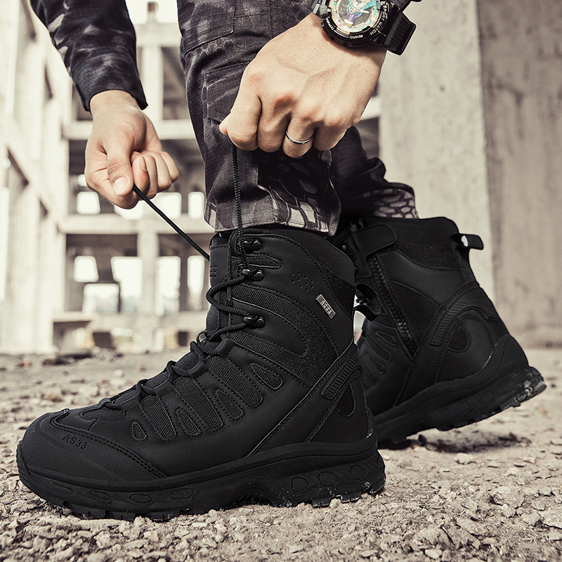 Men Tactical Boots Lace Up Bra - đánh giá và giá Men Shoes Brands