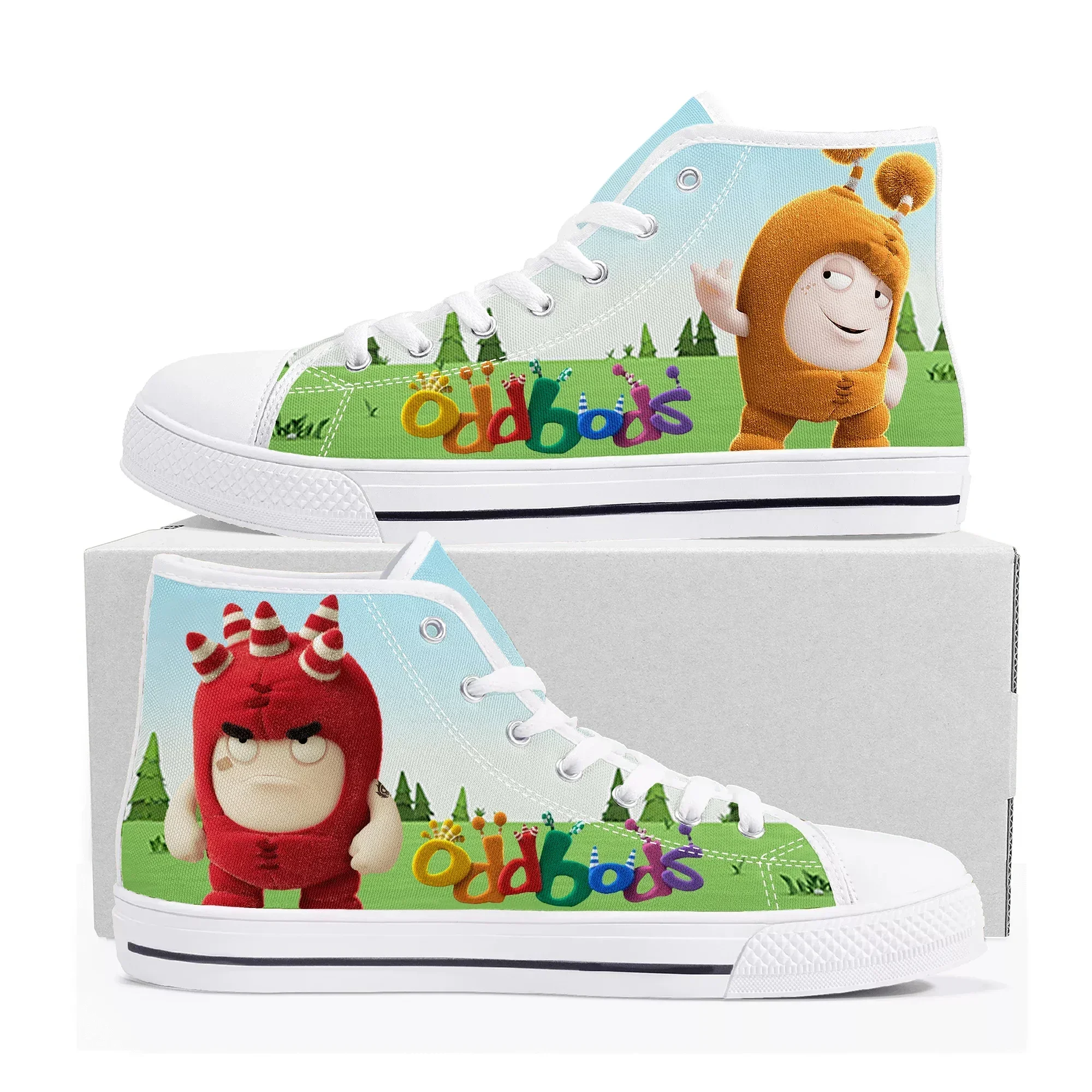 Oddbods High Top Sneakers Mens - đánh giá và giá Men Shoes Singapore